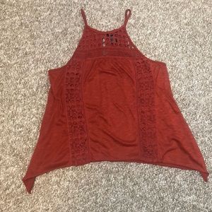rust orange tank top
